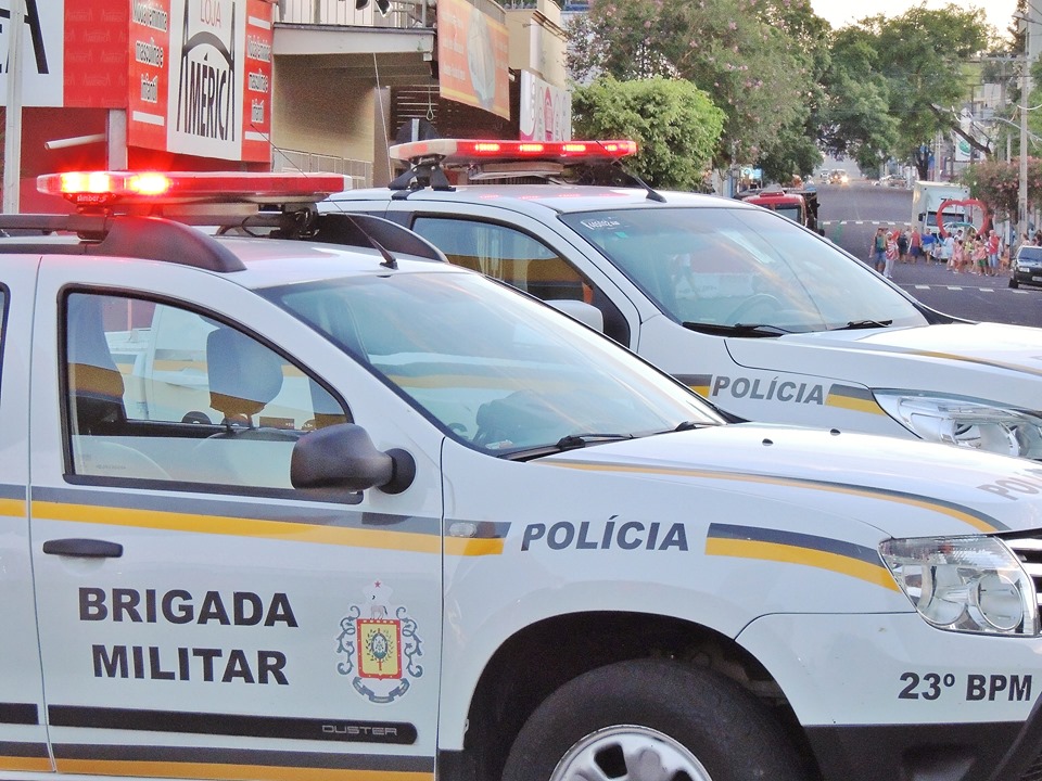 Foto: Willian de Oliveira 
Viatura da Brigada Militar em atividade.